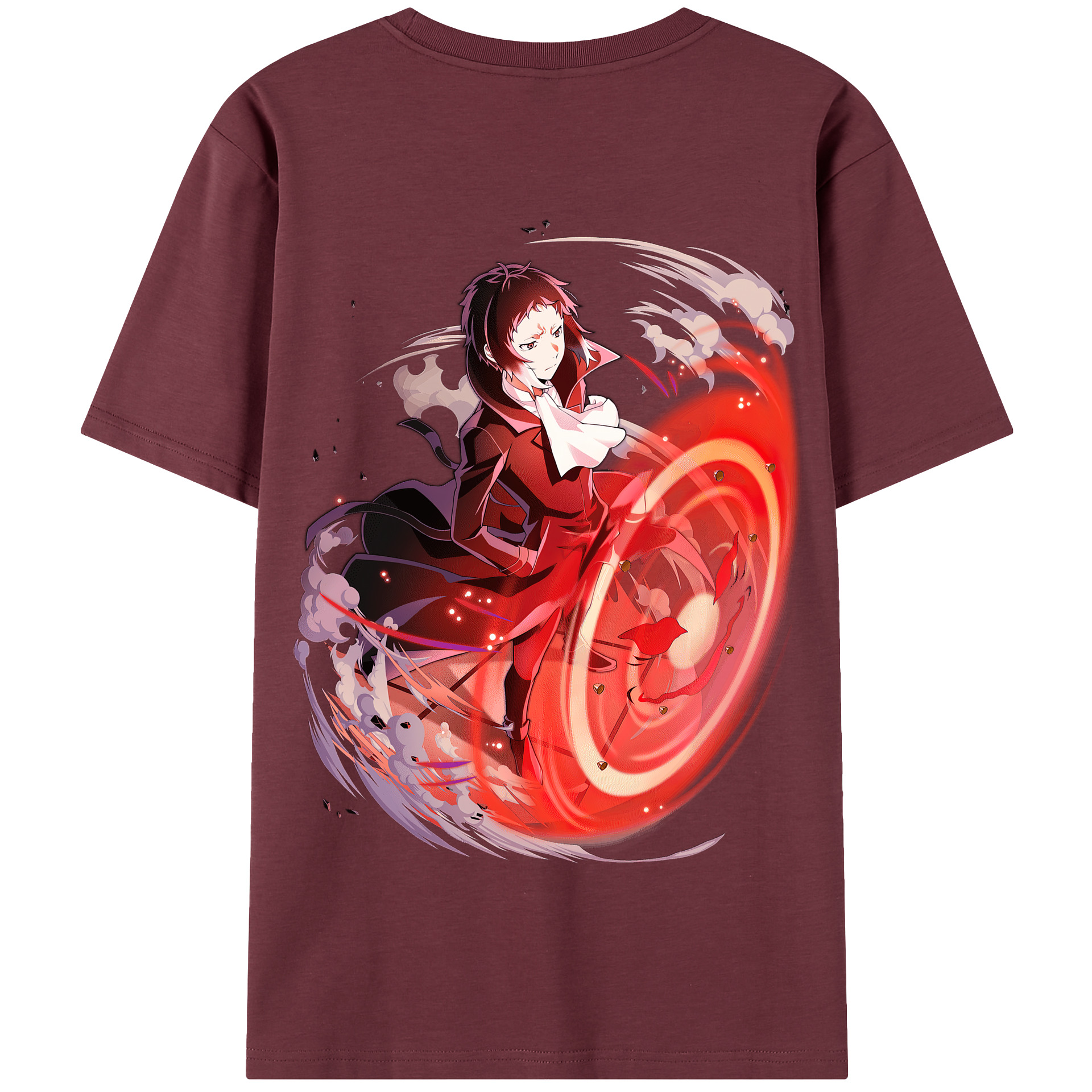 （画像用） 文豪ストレイドッグス Bungo Stray Dogs 綿100％半袖Tシャツ（背面プリント）